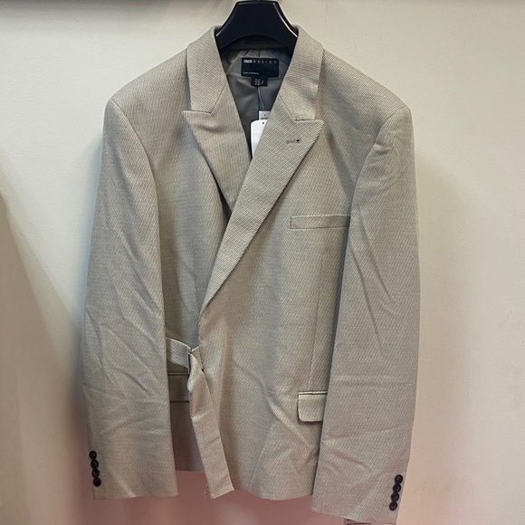 Asos Design Men's Beige Blazer
